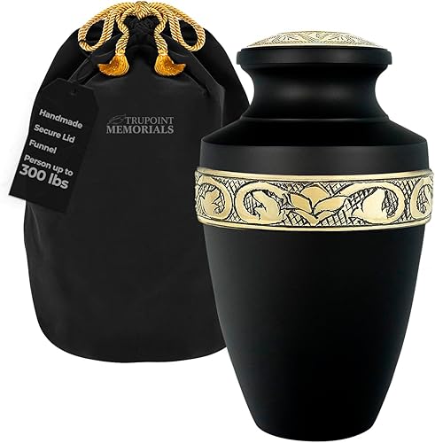 Trupoint Memorials Urna Extra Grande para Cenizas de Adultos Hombres o Mujeres de Hasta 300 Libras – Urnas de Cremación para Cenizas Humanas, Urnas