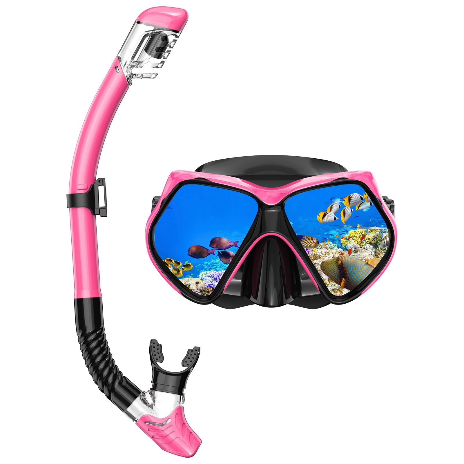 Kit snorkeling panoramico per adulti, uomini e donne