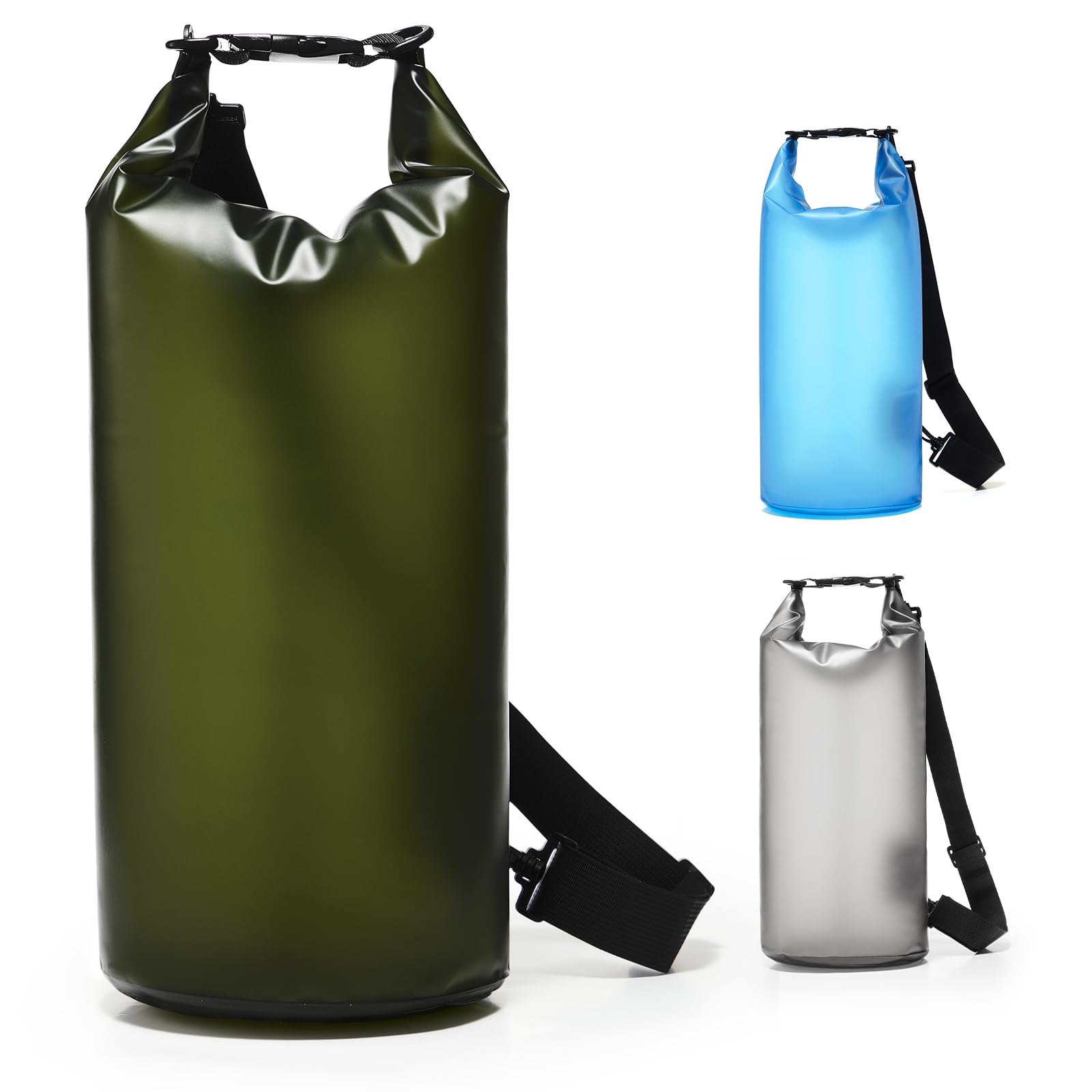 HPLQQ Dry Bag 10L Waterproof Bag for Women Men, Lightweight Dry Storage Bag Backpack for Kayaking Boat Tour Canoe, Fishing, Rafting, Swimming, Snowboardingarding,B3-Green — image 1