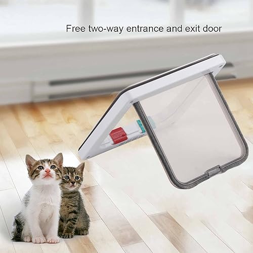 Miniatura 2 de Wage cat Flap, Cat Door Interior Door, Size S 4 Way Lockable Pet Cat Small Dog Flap Door for Pet Care
