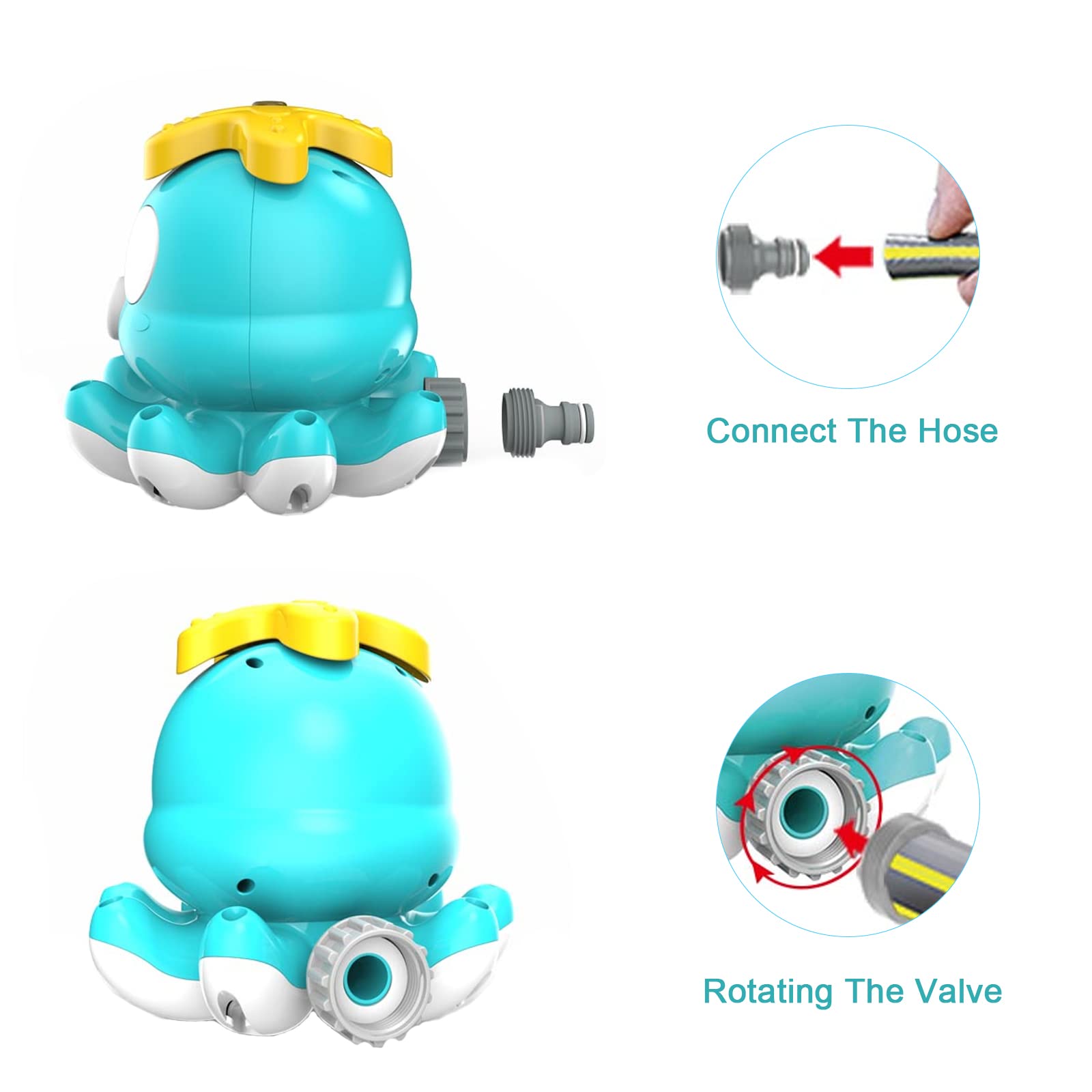 Arroseur Fusée Pour Enfants - Jouet D'eau Pour Jardin, été, Plein Air - Sprinkler Fusée Avec Tuyau De 3 M, éclaboussures Amusantes