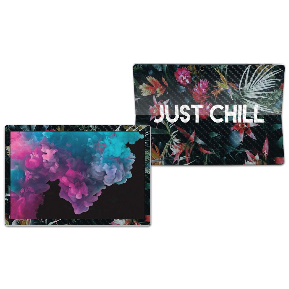 MIGHTY SKINS MightySkins Carbon Fiber Skin for Microsoft Surface Pro 6 - Just Chill | Protective, Durable Textured Carbon Fiber Finish | Easy to Apply, Remove, and Change Styles | Made in The USA