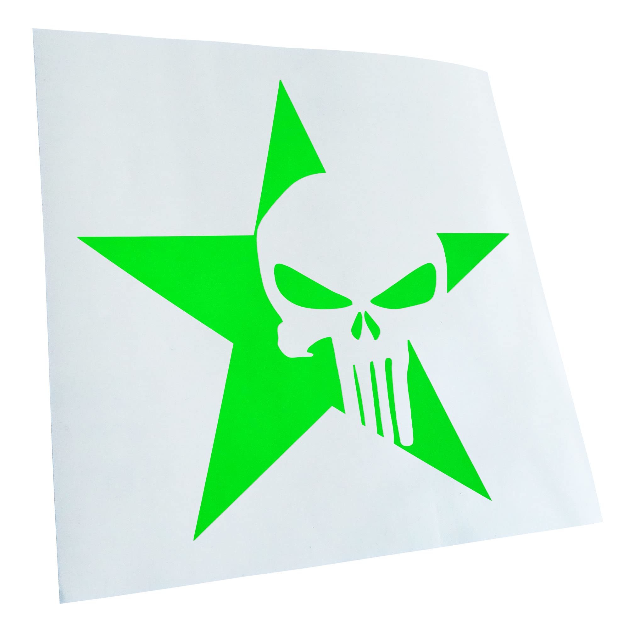 Kiwistar - Car Sticker - US Punisher Star Star Sticker for Car, Laptop, Bicycle, Truck, Motorcycle Multicolor JDM Decal Racing