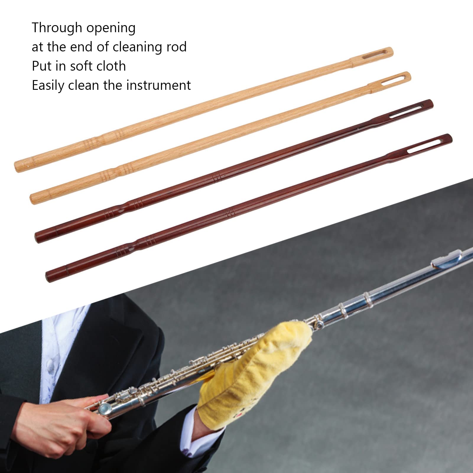 Chiffon De Nettoyage Pour Flûte, 4 Pièces, Chiffon De Nettoyage Pour
