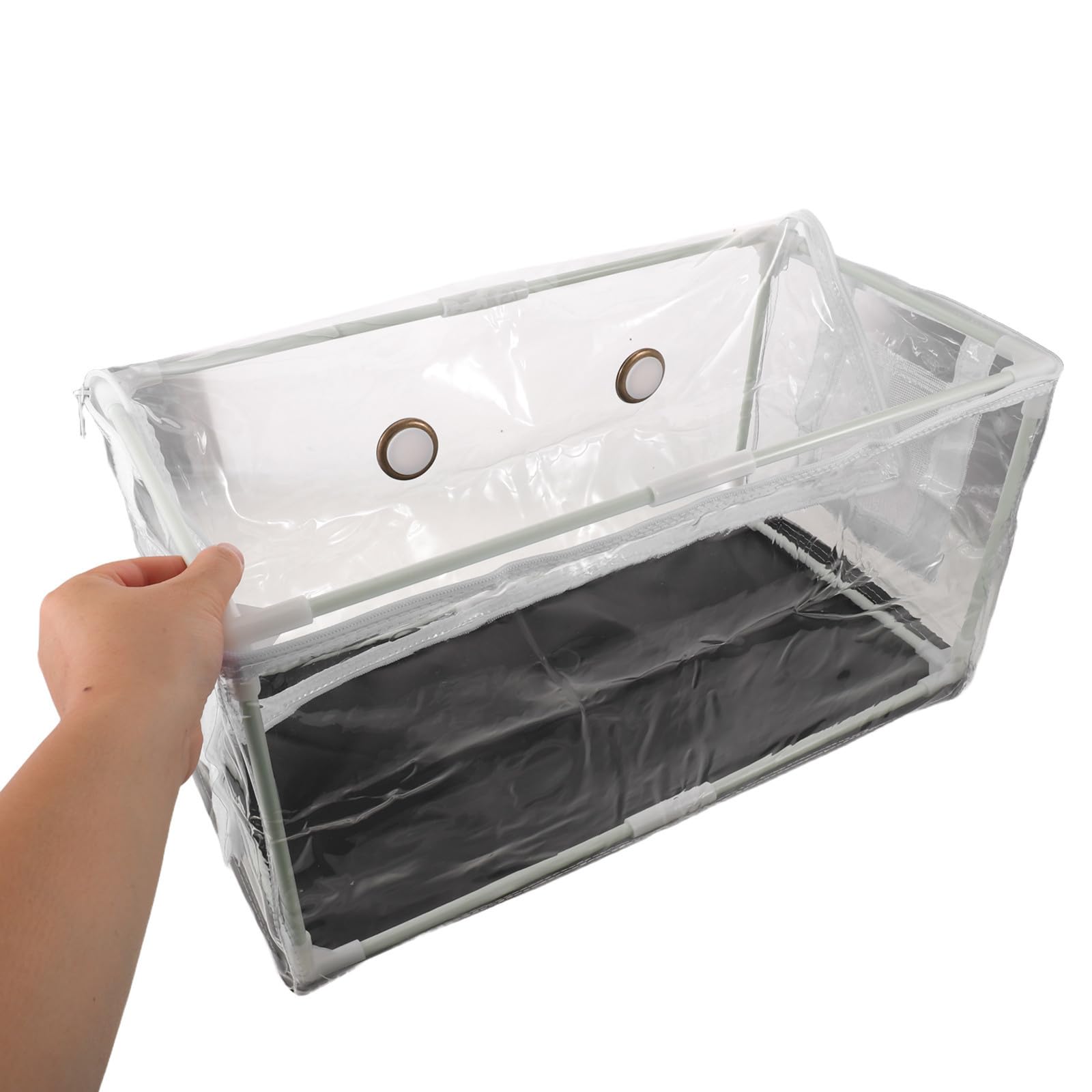 Serrage à Champignons Isolée en PVC, Structure Pliable Transparente