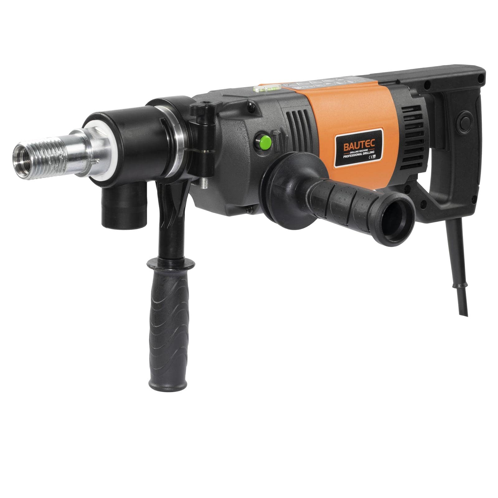 BAUTEC Profi-Kernbohrgerät handgeführt 2.300 W bis Ø 160mm 1.700 rpm Nass & Trocken Koffer-Set Kernbohrmaschine