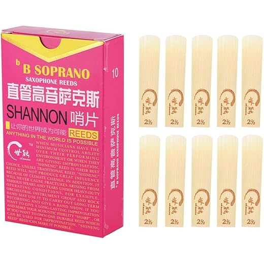 Elementary Bb Soprano Saxophone Reeds 2.5, 10pcs