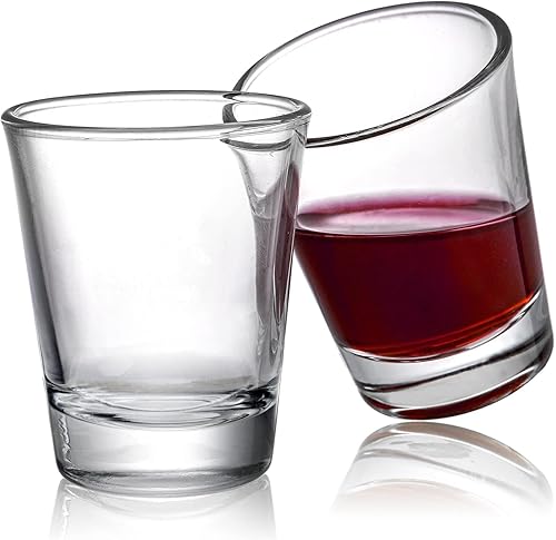 Miniatura 4 de Tebery 30 Piezas Vasos de Chupito de 60ml, Juego de 2oz Vasos de Chupito de Base Pesada, Vasos de Chupito de Vidrio Redondo, Vidrio Transparente