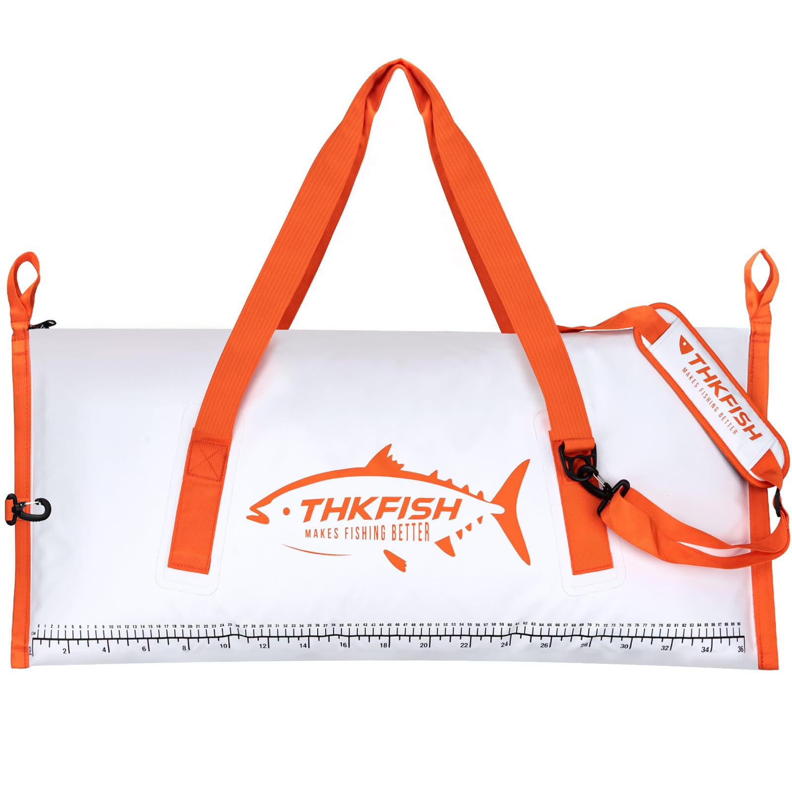 THKFISH Isolierte Fisch-Kühltasche, 101,6 x 40,6 cm, Fisch-Tötungsbeutel für gefangene Fische, tragbare wasserdichte isolierte Angeltaschen, hält Eis kalt über 24 Stunden