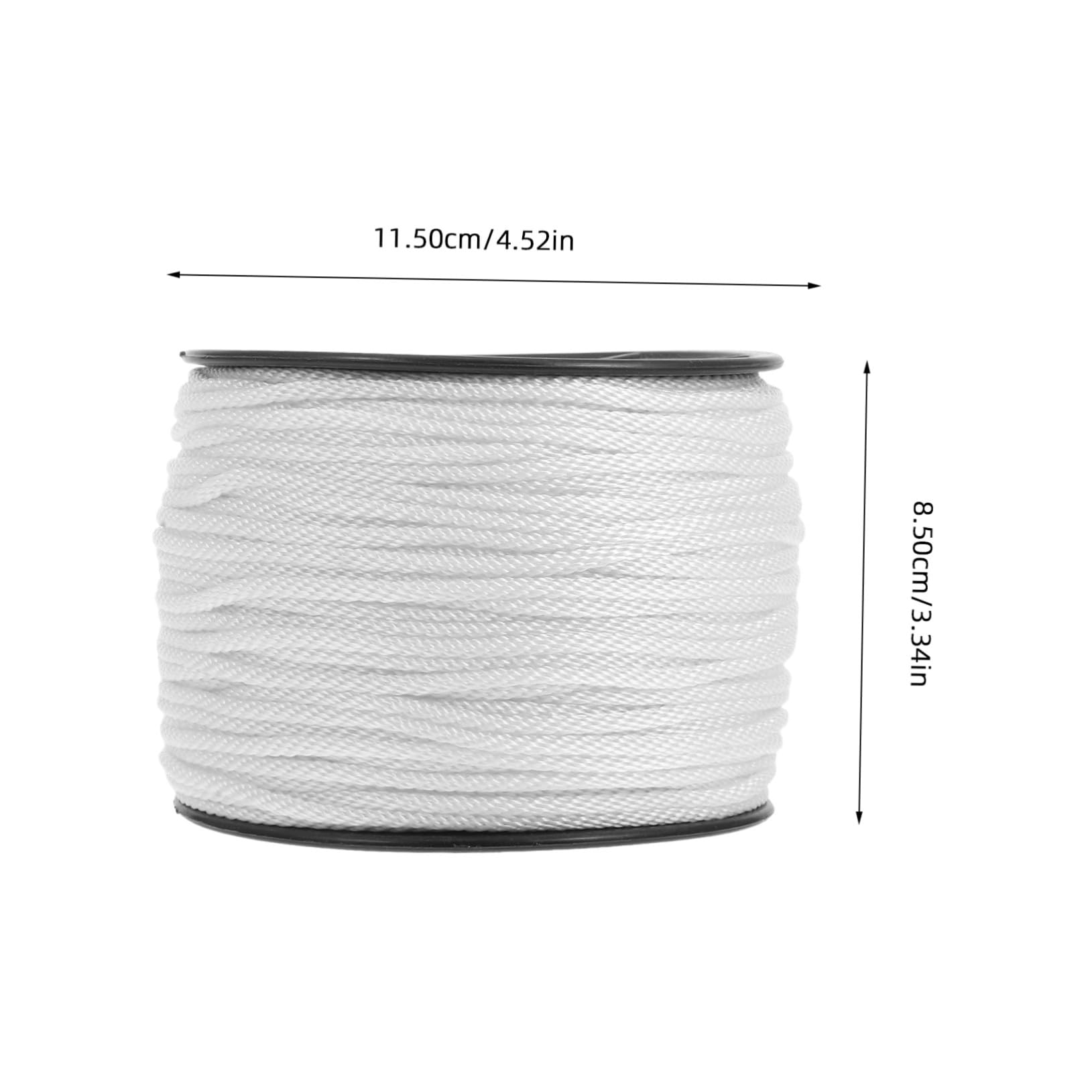 Cordon de Traction pour Moteur 100m, Nylon Pp, Démarrage Rapide | Bobine Noire 3mm, 1 Rouleau, Usage Jardinage et Activités Extérieures, Mécanisme de Départ Manuel