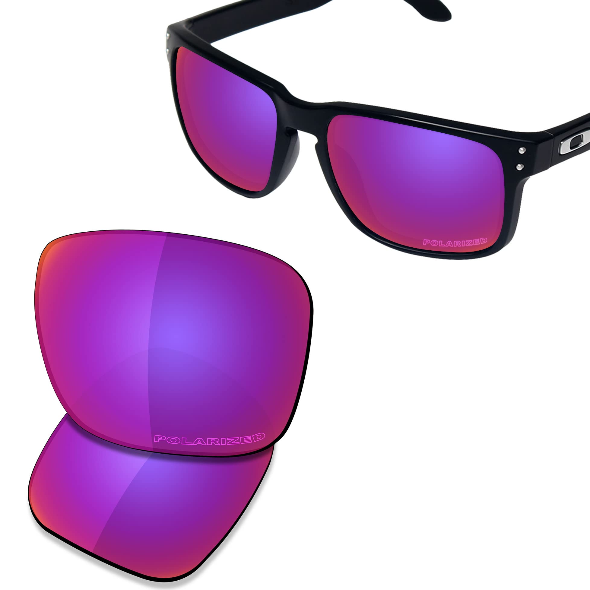 SAUCER Lentes de repuesto de alta calidad, destornillador H20 y piezas de nariz para gafas de sol Oakley Holbrook Metal OO4123