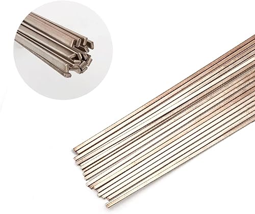 Miniatura 4 de Varilla de soldadura plateada 15% BCuP-5 20 barras planas de plata Phos Copper Sticks JAgP-15 Varillas de soldadura HVAC de plata 0.050"x18"x14"