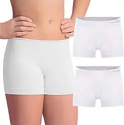 Kit 2 Calcinha INFANTIL Boxer Sem Costura Meninas Selene