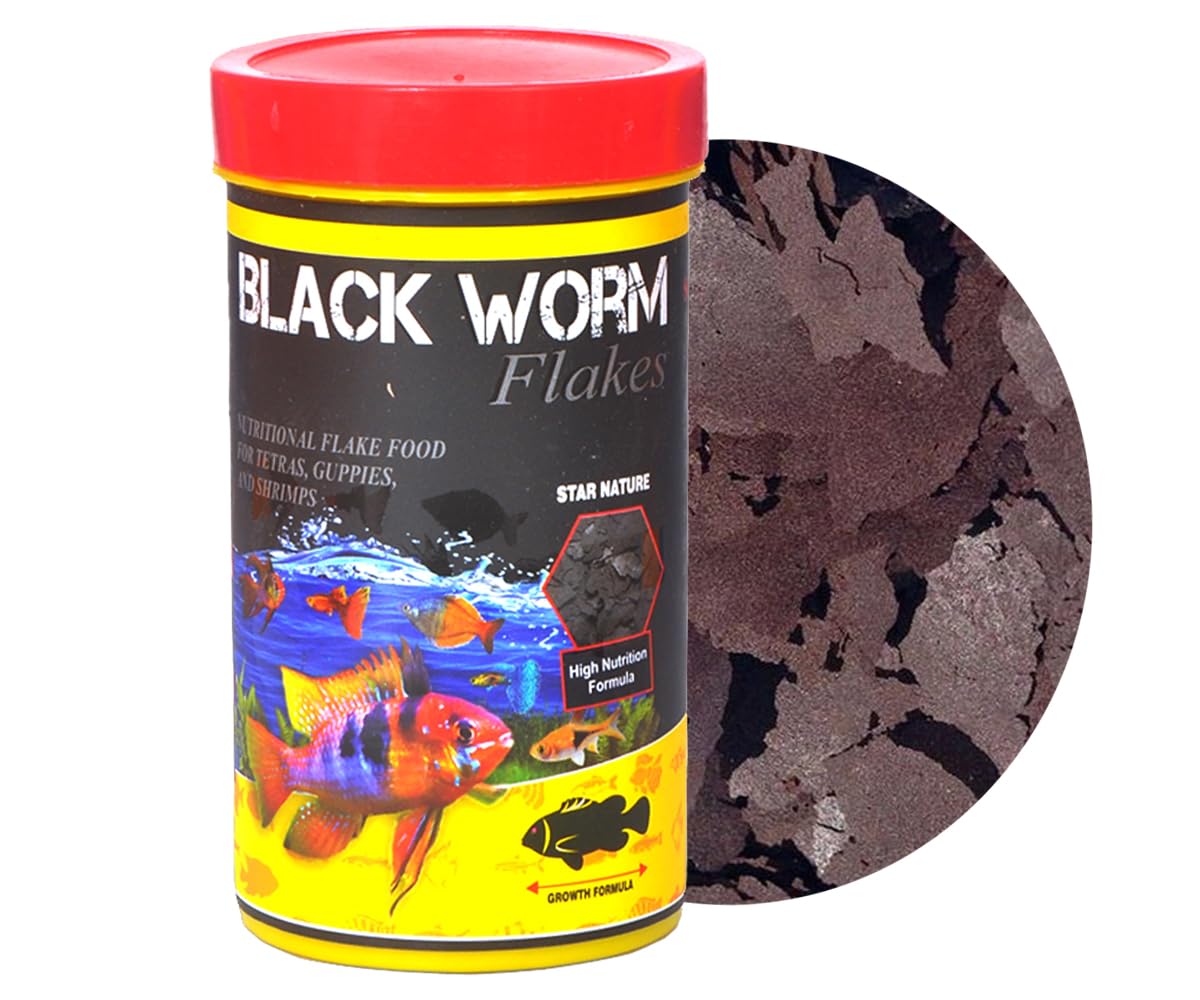 STAR FARMS Black Worm Flakes 25grms / Nutritional Flake Food for Tetras, Guppies, and Shrimps/high Black Worm proteins for Successful Growth and Color (B0BG3BMW8K) Amazon Price History, Amazon Price Tracker