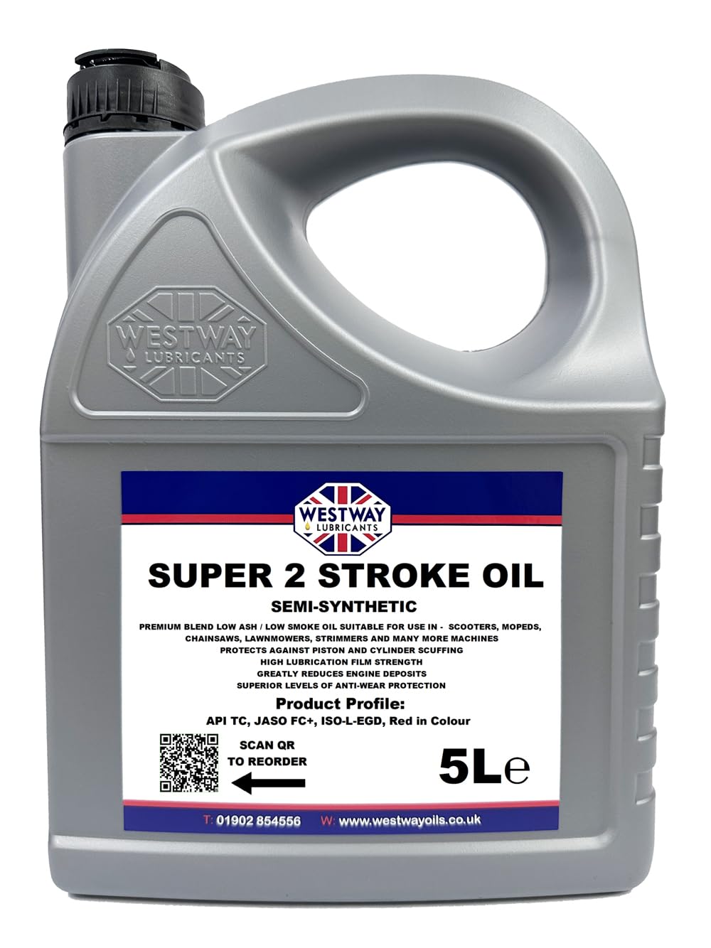 2 Stroke Oil Semi-Synthetic Low Smoke 5L 5 Litres