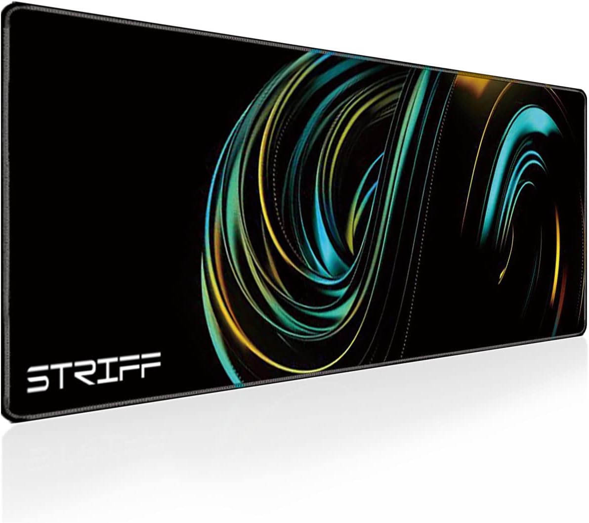 STRIFF Extended Size (800 mm x 300 mm x 3 mm) Gaming Mouse Pad| Stitched Edges| Non-Slip Rubber Base|Computer Laptop|Keyboard Mouse Pad for Office & Home (Universe)