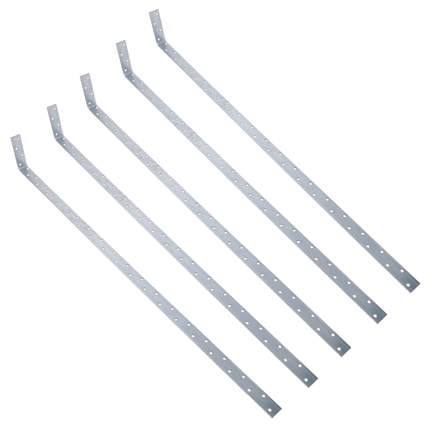 Vertical Light Duty Restraint Strap 1000mm Length 100mm Bend Galvanised 5PK