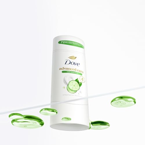 Image of Dove Advanced Care Antiperspirant Deodorant for Women Cool Essentials 72 Hour Sweat & Odor Protection 2.6 oz