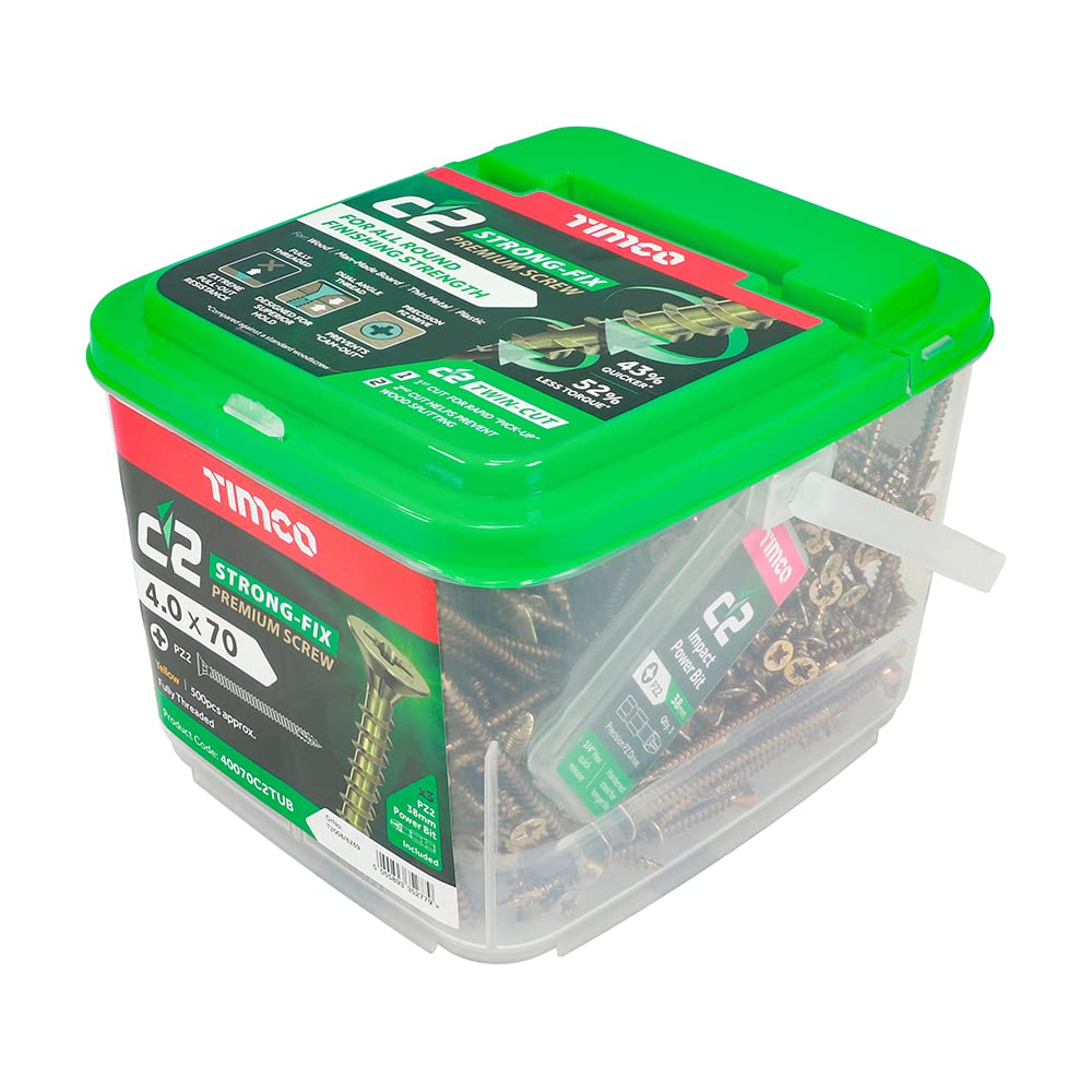 TIMCO PZ2 CSK ZYP C2 Classic - 4,0 x 70 - Oro - Vasca da 500