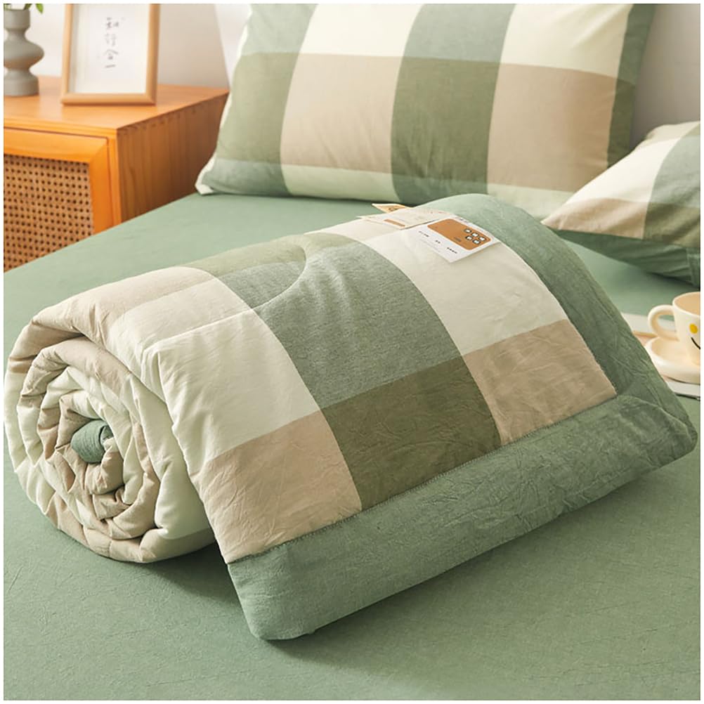 Couette d'été 2 personnes ZTGL pour lit double ou jeté de canapé réversible en coton