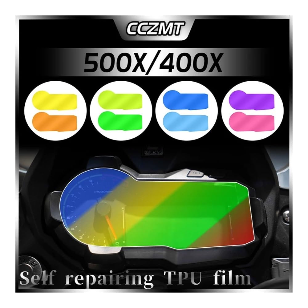 Moto Cluster Protezione Antigraffio Pellicola Della Protezione Dello Schermo Strumento Cruscotto Per COLOVE KY400X KY500X KY 500X KY 400X pellicola tachimetro