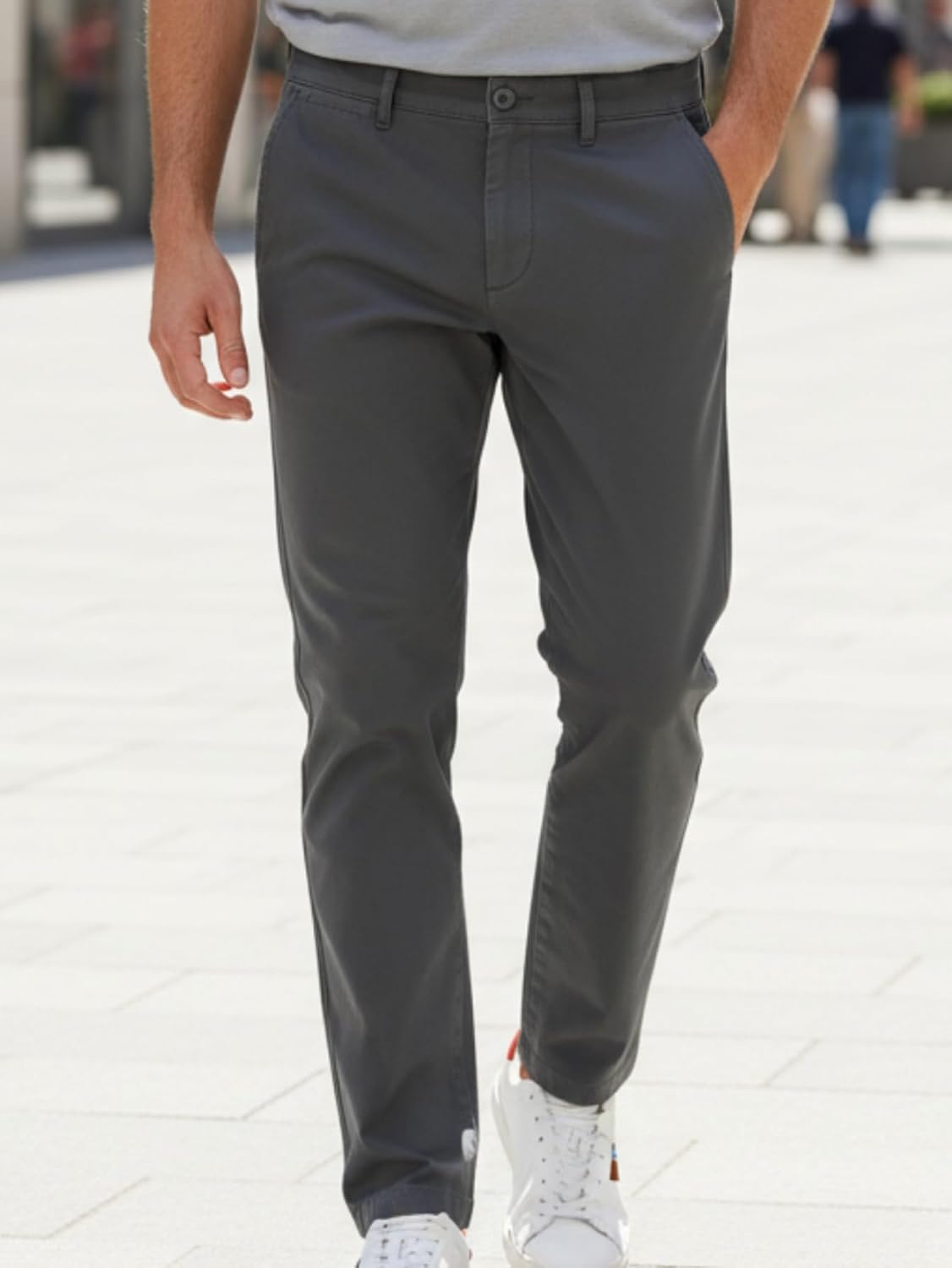 Calça Sarja Masculina Slim Fit Esporte Fino com Elastano Confortável