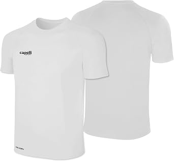 Capelli Sport Mens Mens Workout Top, Short Sleeve Crew Neck Exercise Training Jersey