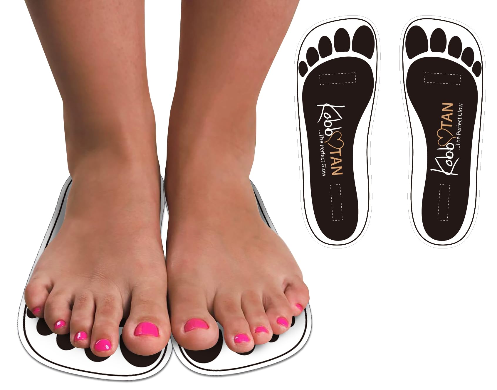 25 Pairs (50Feets) Spray Tan Feet Pads Disposable & Economic Black Feet pads for Spray tanning,Use in Tanning booth,Sunless Tanning at Home or Beauty Salon-Non Slip-Comfortable-Hygienic-Ultra Bronzing