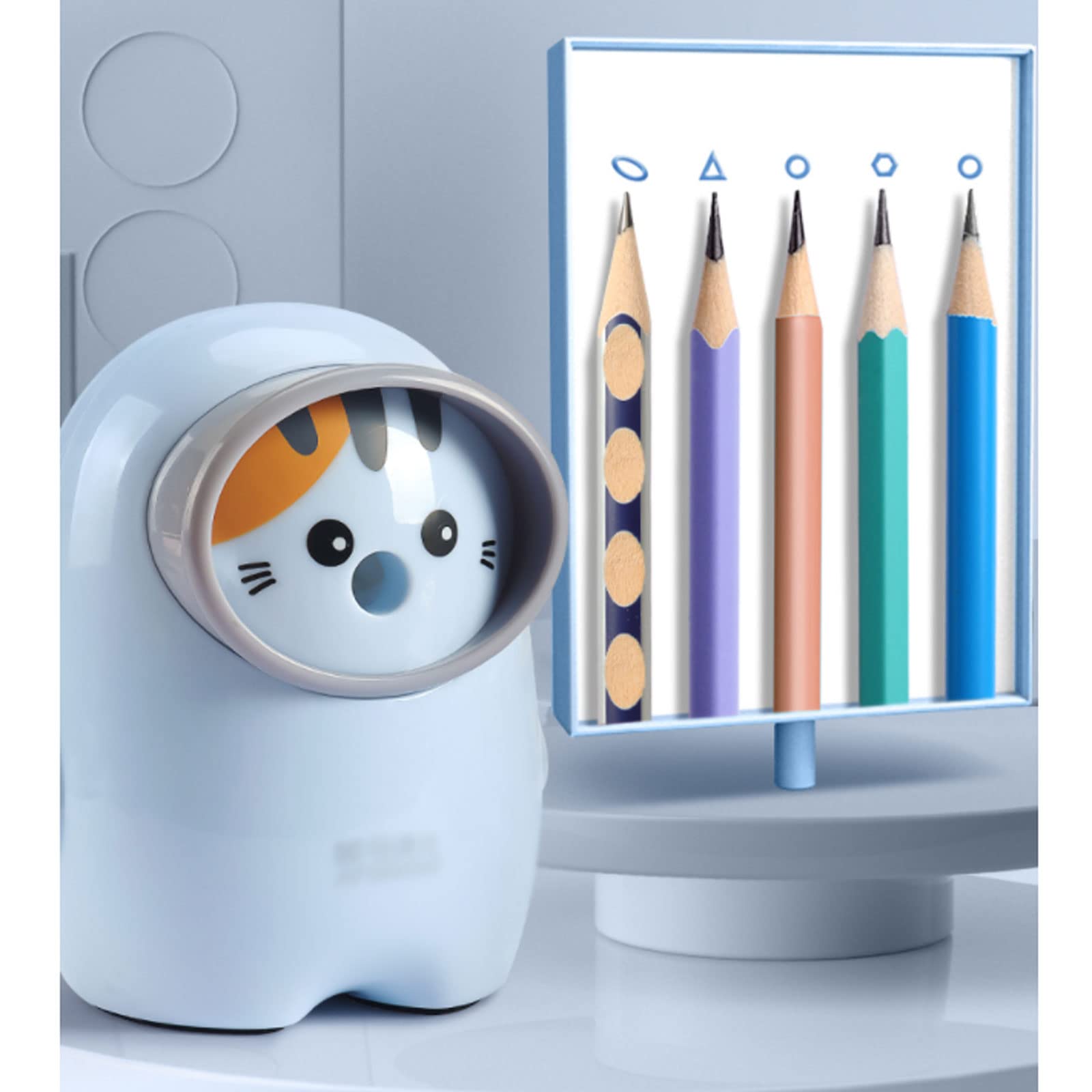 Taille-crayon à Manivelle, Dessin Animé 3,5 X 3,1 X 1,9 Pouces Taille-Crayon Antidérapant pour la Maison pour l'École pour le Bureau Taille-crayon à Manivelle, Dessin Animé 3,5 X 3,1 X 1,9 Pouces Taille-Crayon Antidérapant pour la Maison pour l'École pour le Bureau
