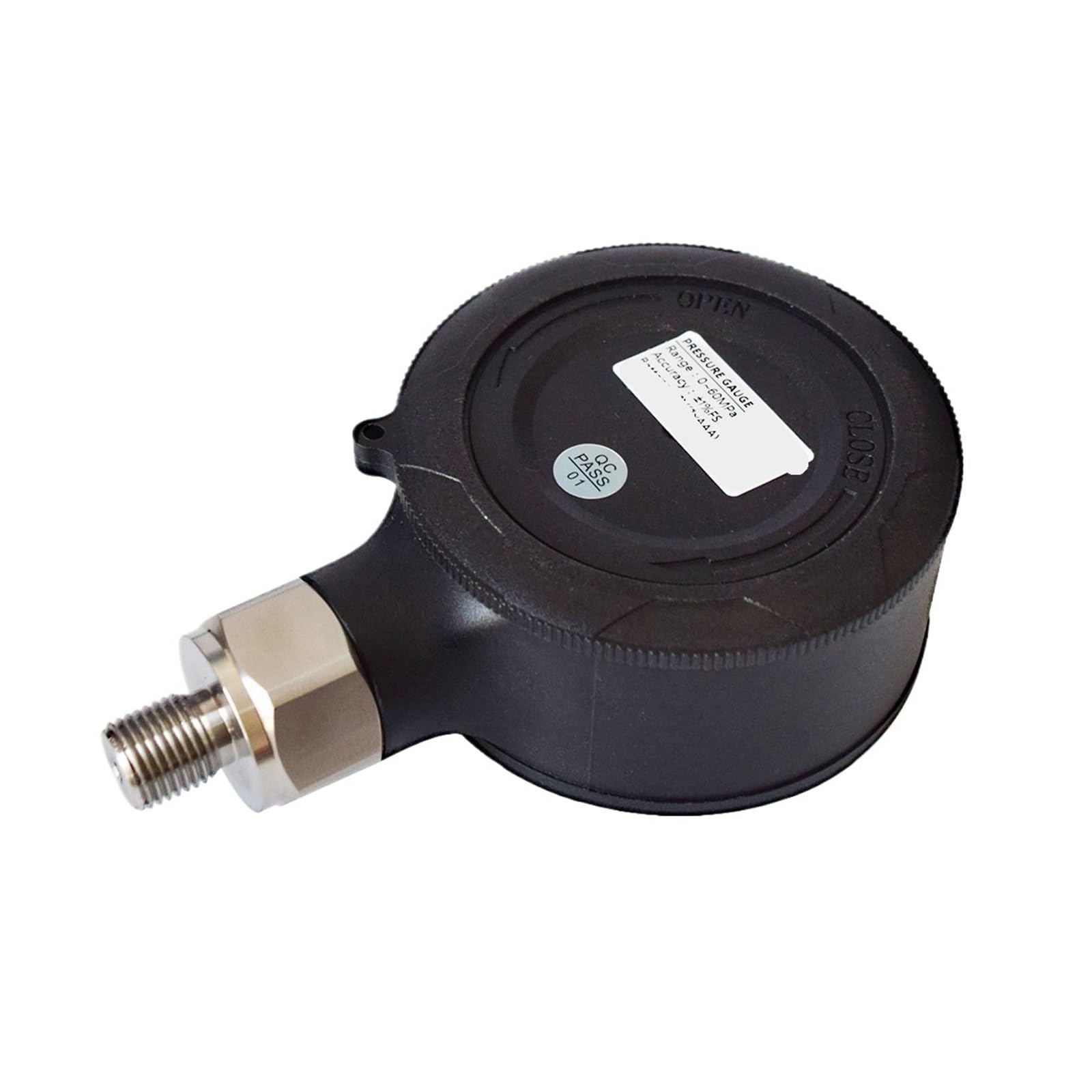 Digitales Manometer Hochpräzises 80-mm-Hydraulikmanometer aus Edelstahl for Öl, Luft, Wasser(0-1MPa)