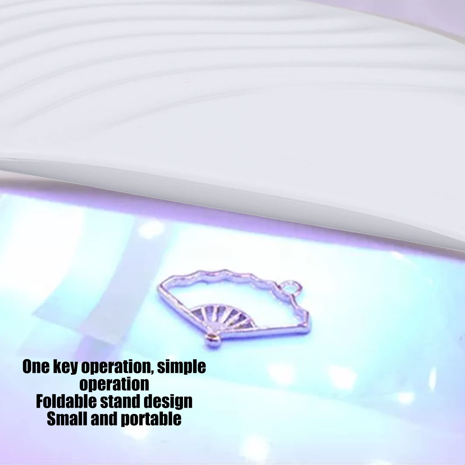 Lampa utwardzana żywicą UV, 36 W, 12 LED, składany stojak, zasilanie USB, wydajne rezultaty utwardzania