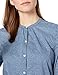 Amazon Brand - Goodthreads Women's Relaxed Fit Lightweight Cotton Button Down Long Sleeve Shirt, Indigo Texture, X-Large