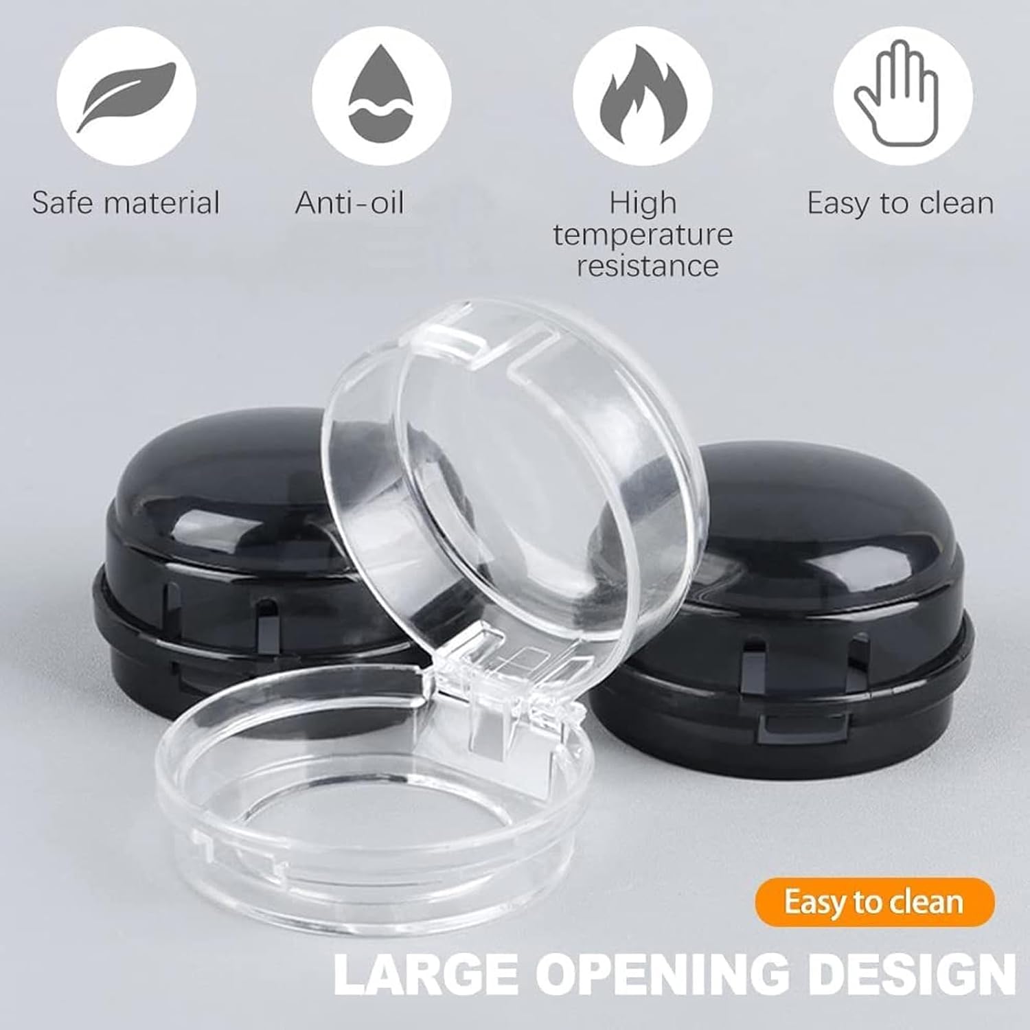 Stove Knob Covers Child Safety Gas Stove Protector High Temperature Oven Knob Cover (Transparent White)