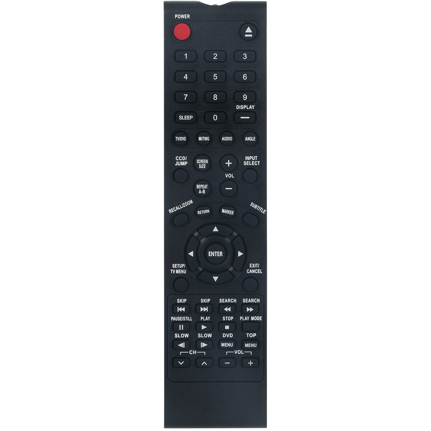 Replacement Remote Control RM-C1221 Supports for JVC TV DVD Combo LT-19D210 LT-32DM21 LT-19DM21 LT-22DM21 LT-32DM22 LT-22DE72 LT-32D210 LT-24DE73 LT-