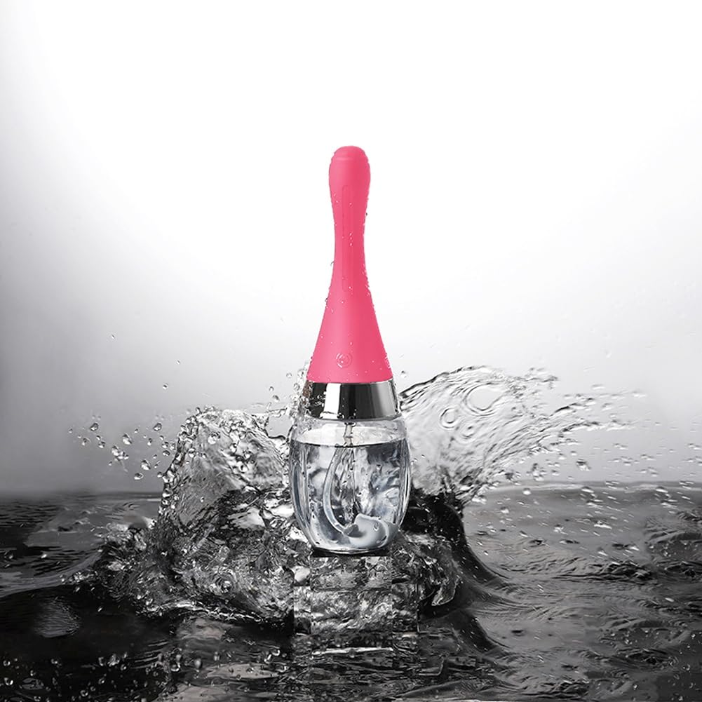 SXOVO Poire à Lavement Intime 300ml Douches Anale et Vaginale Électrique avec Anti-Reflux Enema Douchette Intime avec 3 Vitesses de Pulvérisatio pour Colon et Intestins (Rose)