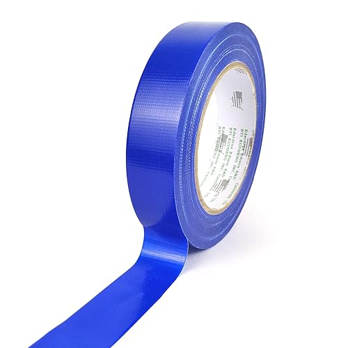 EDSRDRUS Cinta adhesiva de color azul, 6 paquetes de colores surtidos de alta calidad, 1 pulgada 2 pulgadas por 30 yardas, colores de cinta adhesiva