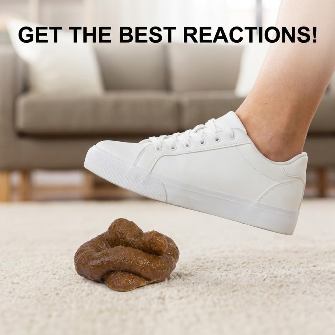 6 Piezas De Caca De Broma Realista – Juguete De Mierda Falsa Con Textura Y Color Auténticos – Ideal Para Halloween Y Día De Los Inocentes – Viene Con Bolsa Para Guardarlas