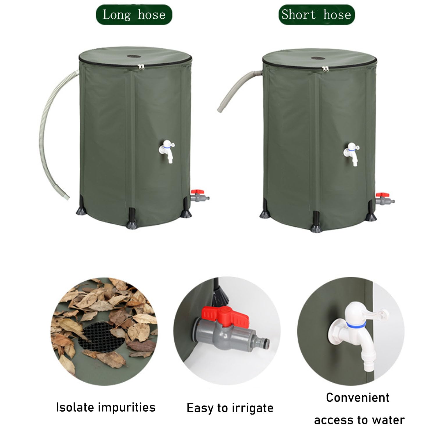 Sistema Plegable De Recolección De Agua De Lluvia Colector，Azul：160L | Sistema Plegable De Recolección De Agua De Lluvia, Barril de Agua de Lluvia, depósito portátil para almacenamiento