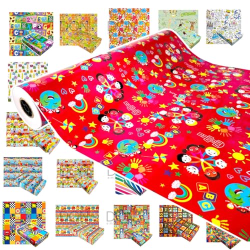 Papel De Presente Bobina Couche 60cmx100m Infantil (Planeta Kids)