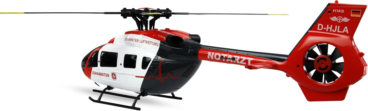 Amewi Johanniter H145 Helicopter Brushless 6 Channel 6G RTF Remote Controlled RC