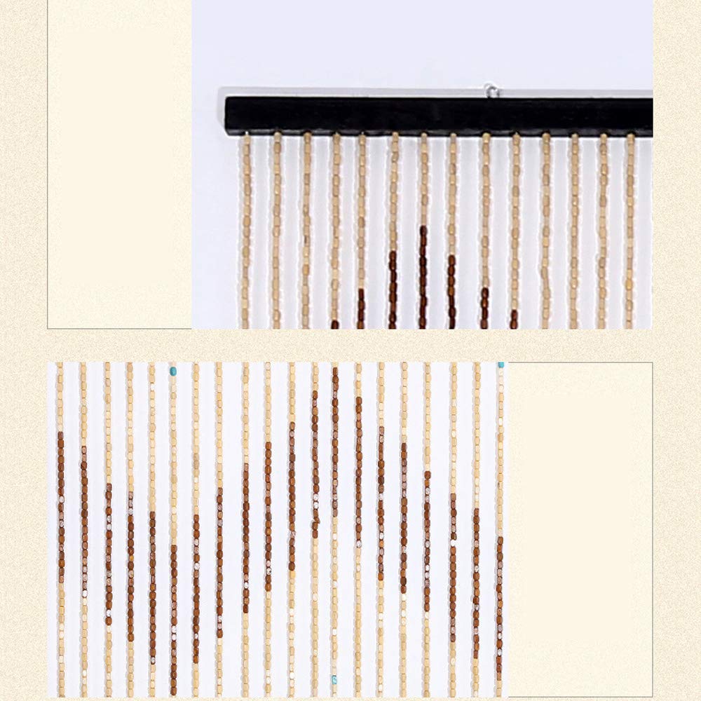 Tenda per porta in bambù, 90 x 220 cm, in legno e legno