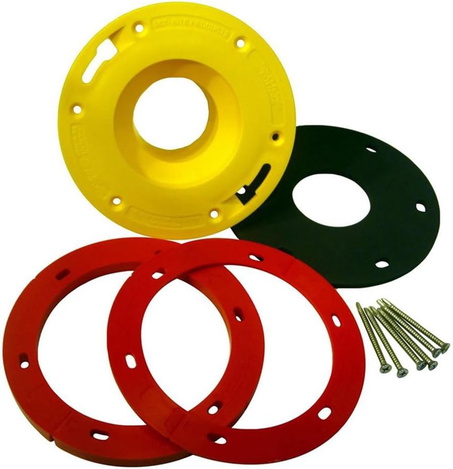 Oatey 43403 SetRite Toilet Flange Extension Kit, 1/2" 5/8", Red