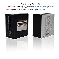 Vista 6 de Lámina de repuesto y cortadores compatibles con la afeitadora BaBylissPRO de doble lámina, lámina de repuesto compatible con la afeitadora