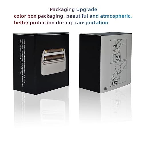 Miniatura 6 de Lámina de repuesto y cortadores compatibles con la afeitadora BaBylissPRO de doble lámina, lámina de repuesto compatible con la afeitadora