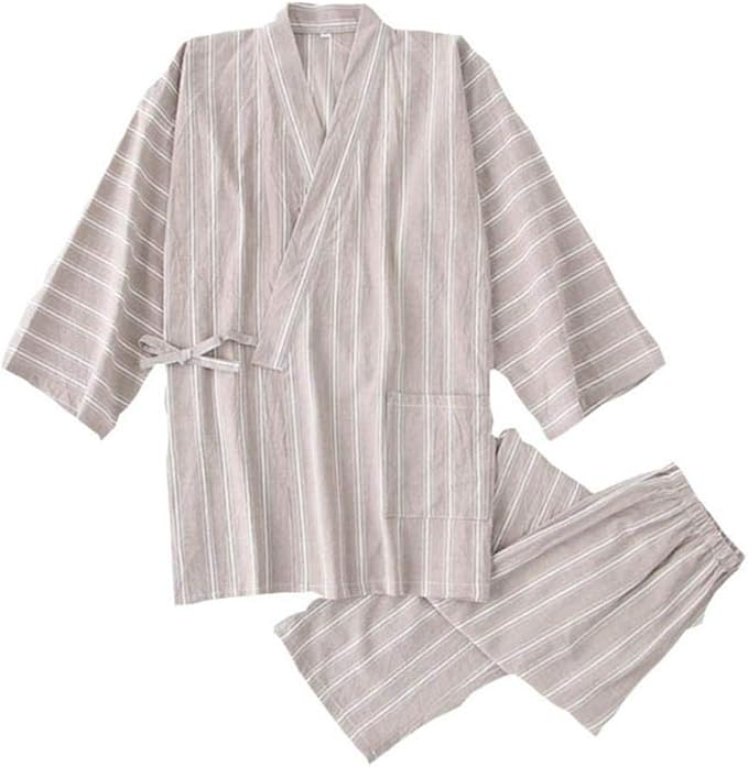 Amazon 浴衣セット 無地 甚平 男女兼用 夏着物 男性パジャマ セット 室内 しじら和服 和装 メンズ 綿 前開き 通気性 吸汗 吸湿 寝巻き 肌触りよい 着替え 作業着 ルームウェア 男性 夏用 春 秋 浴衣 通販