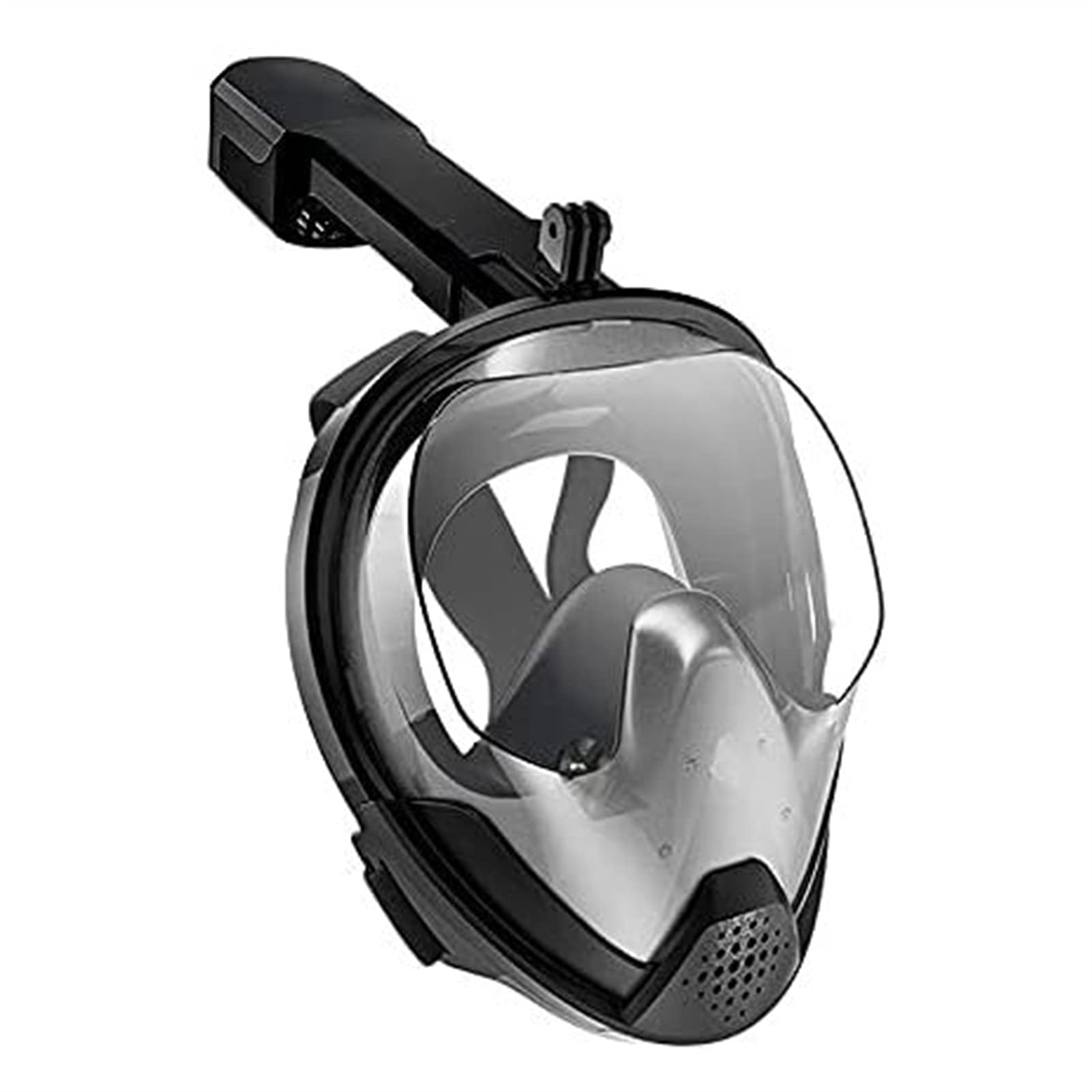 Maschera integrale da snorkeling, occhiali da sub impermeabili antiappannamento con attacco per fotocamera per adulti, sistema di respirazione ad acqua anti-infiltrazione con parte superiore asciutta