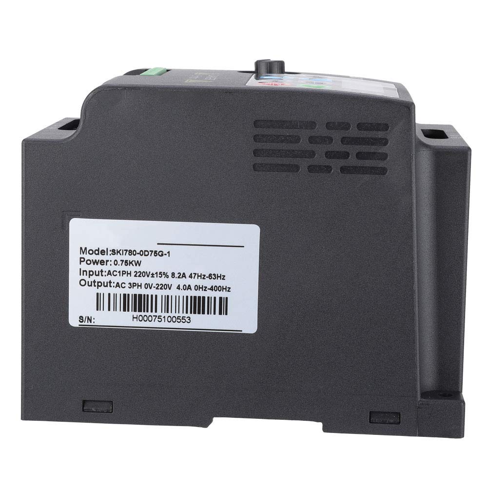 VFD Inverter Convertitore di Frequenza 1PH/3PH, Trasformatore VFD, Velocità Controllato, Variatore Di Frequenza Inverter, 1 Phase to 3 Phase 220V AC 0.75kW per Controllo Motori