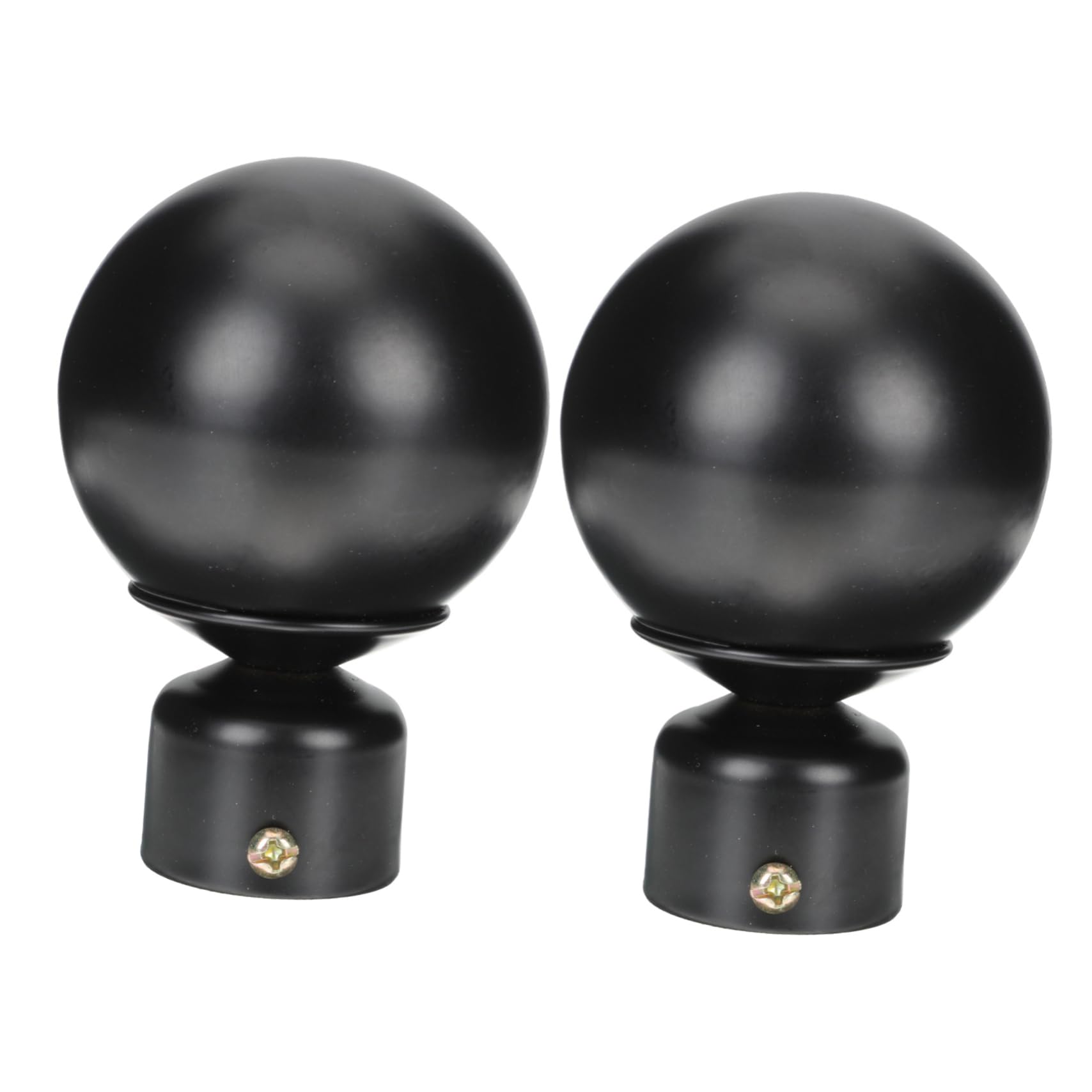 ERINGOGO 2pcs Vintage Curtain Rod Decorative Finials Matte Iron End Caps for Curtain Decoration Easy to Install and Sturdy Design for Home