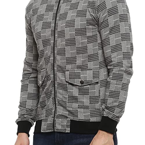 Image of Campus Sutra Mens Cotton Blend Standard Length Jacket