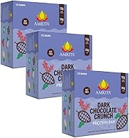 Vista 17 de Amrita Barras de coco con chispas de chocolate, veganas, sin gluten, con alto contenido de proteínas a base de plantas, alto contenido de fibra, sin